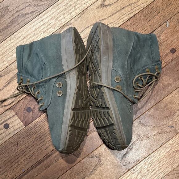 Olive Lace-Up High-Top Hiking and Running Boots - Picture 3 of 5